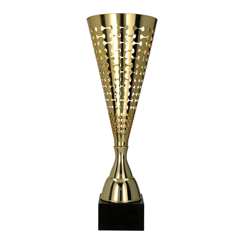 Cupa metalica aurie cu baza pentru premiere sportiva