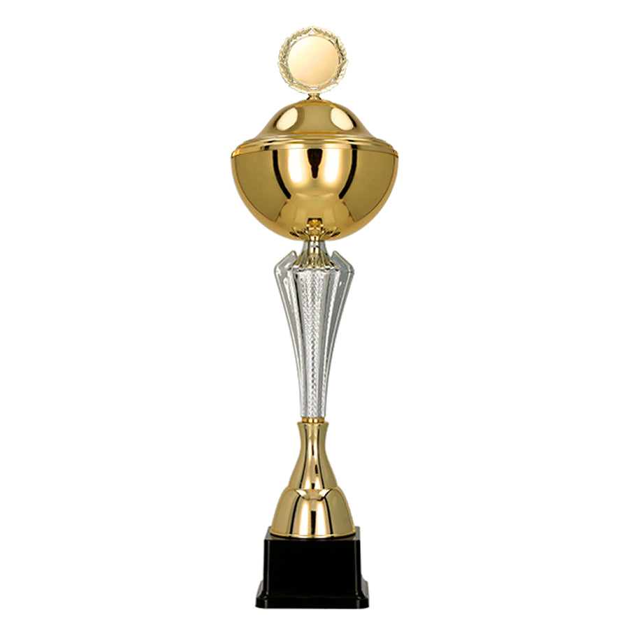 Cupa aurie cu argintiu, cu capac, 7241/P