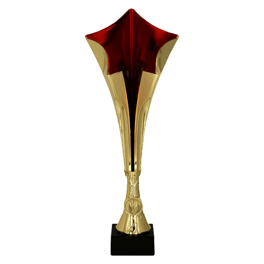 Cupa plastic aurie cu rosu, 8373