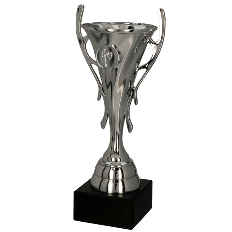 Cupa plastic argintie, 8376