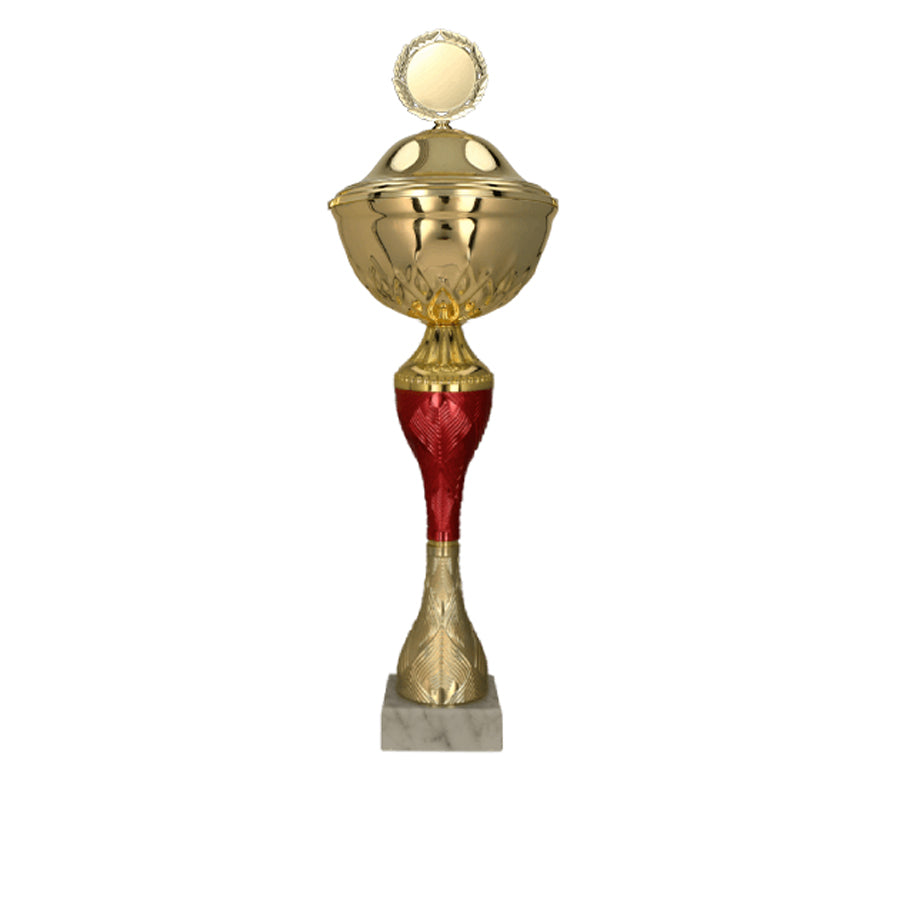 Cupa aurie cu rosu, cu capac, 9270/P