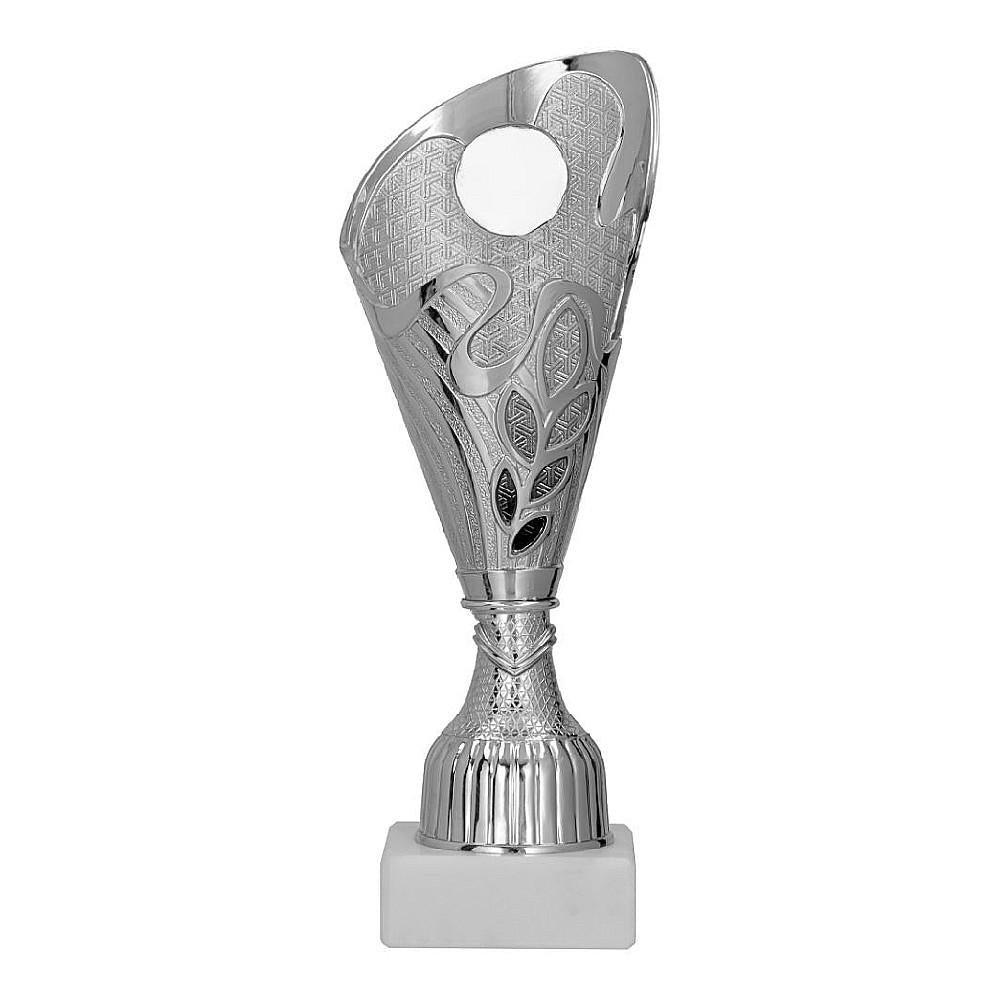 cupa din plastic argintie pentru premiere sportiva