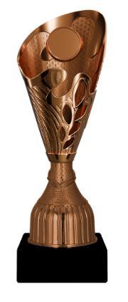Cupa de plastic, aurie, 9312