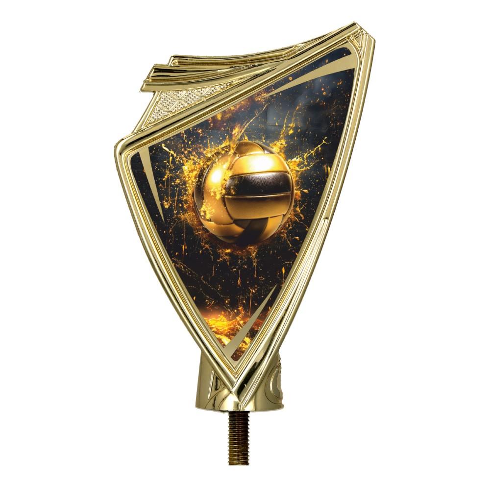 figurina aurie din plastic pentru volei inaltime 10 cm