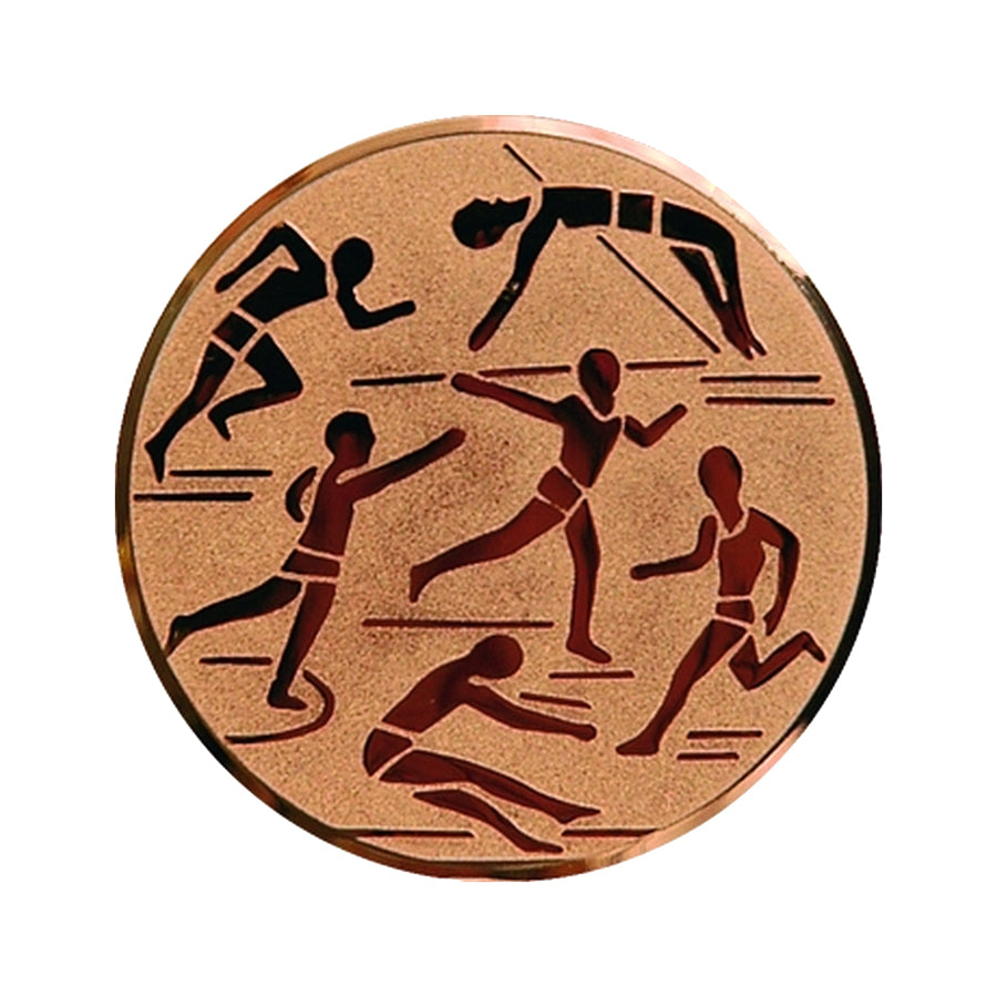 Emblema de aluminiu 25 mm, atletism, D1-A29