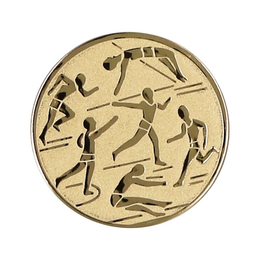 Emblema de aluminiu 25 mm, atletism, D1-A29