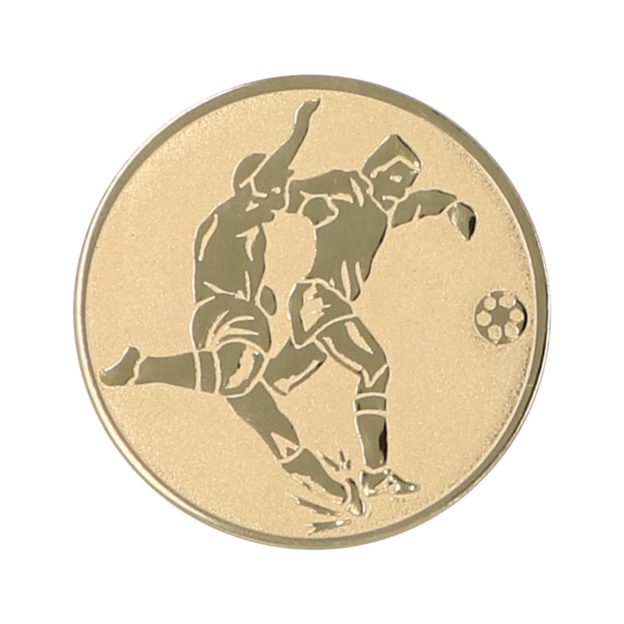 Emblema de aluminiu 25 mm, fotbal, D1-A2