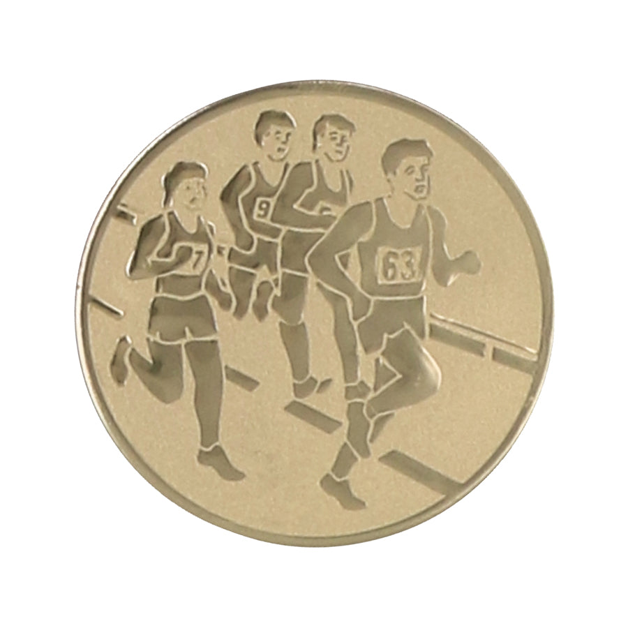 Emblema de aluminiu 25 mm, alergare, D1-A33