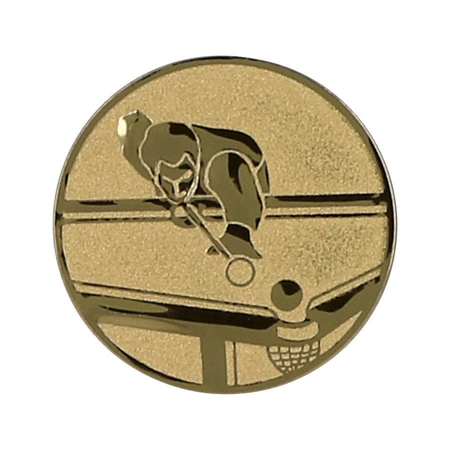 Emblema de aluminiu 25 mm, biliard, D1-A98