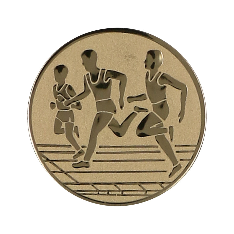 Emblema de aluminiu 50 mm, alergare, D2-A32