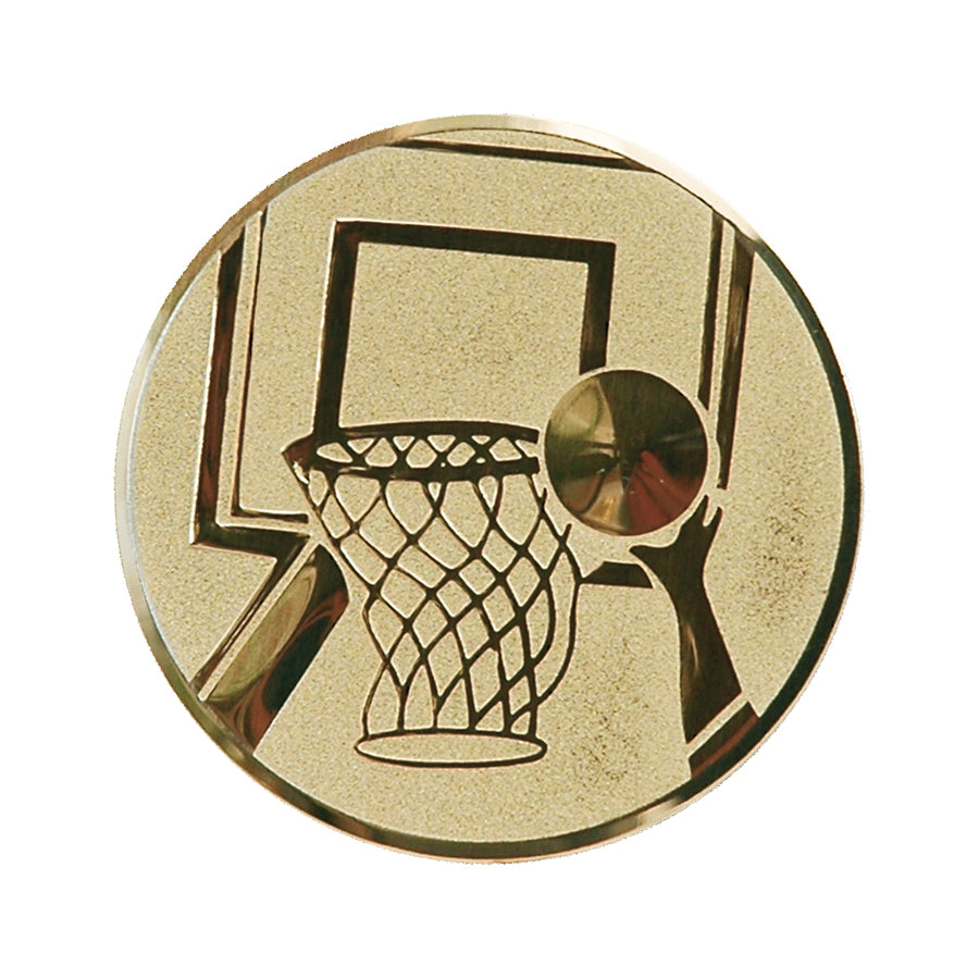 Emblema de aluminiu 50 mm, baschet, D2-A8