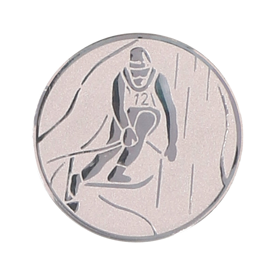 Emblema de aluminiu 50 mm, schi, D2-A93