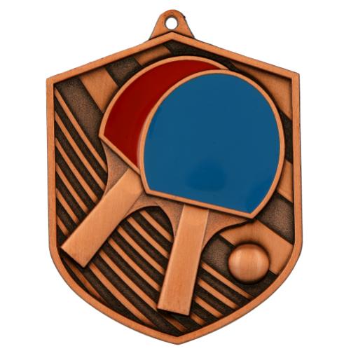 Medalie de metal, 8 cm, tenis de masa, MD8052