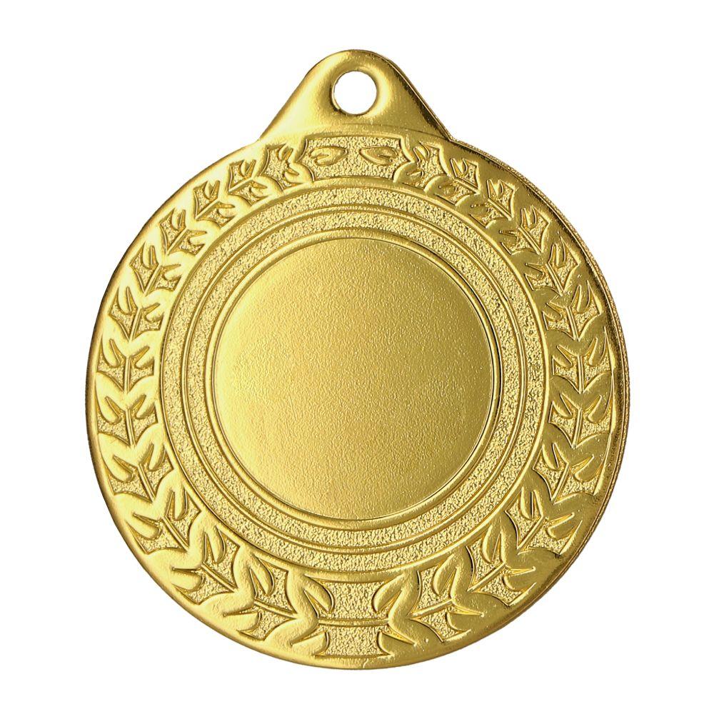 Medalie metalica rotunda cu spatiu pentru emblema centrala