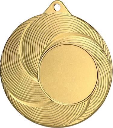 Medalie metalica rotunda cu spatiu pentru emblema centrala