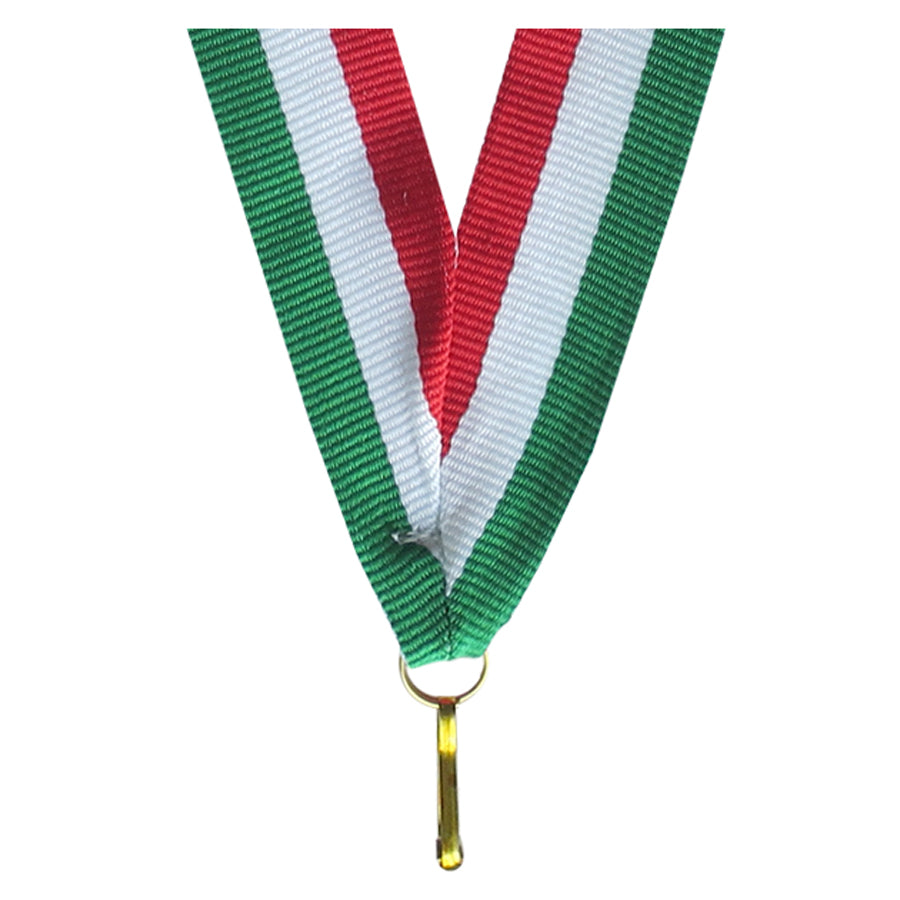 Snur medalie 22 mm, rosu-alb-verde, V2-R/W/GN