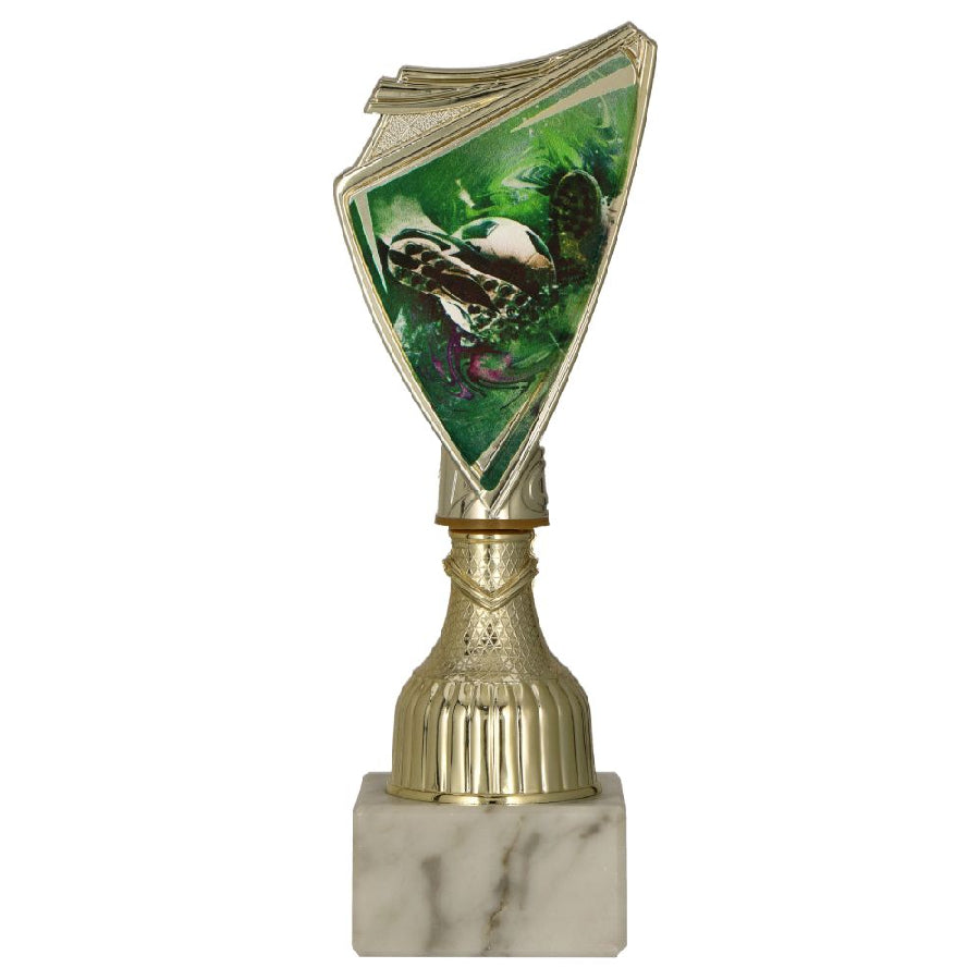Cupa de plastic aurie, fotbal, 9297/SOC2