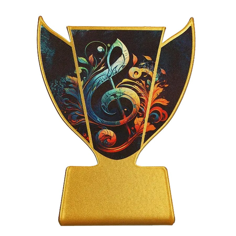 trofeu din metal SL MUS muzica