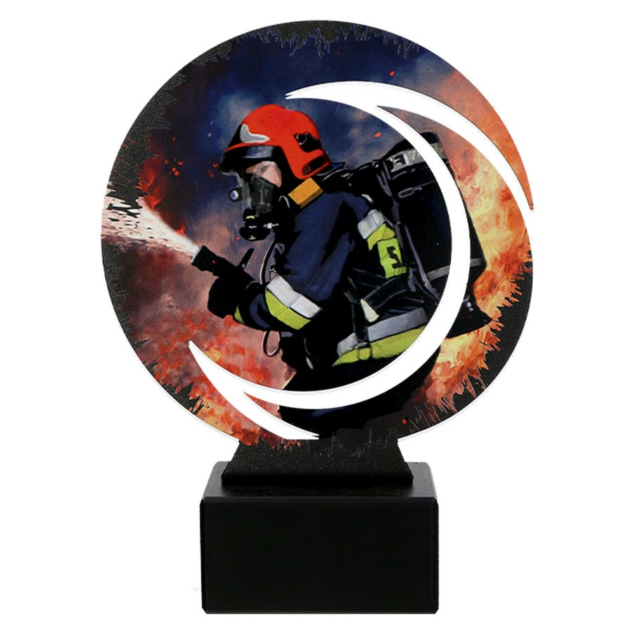 trofeu din metal WR pompier