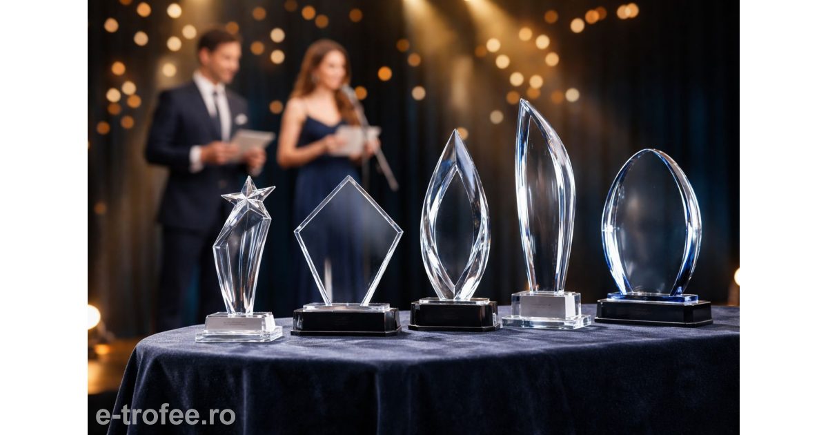 trofee din sticla Pro Marketing Resita