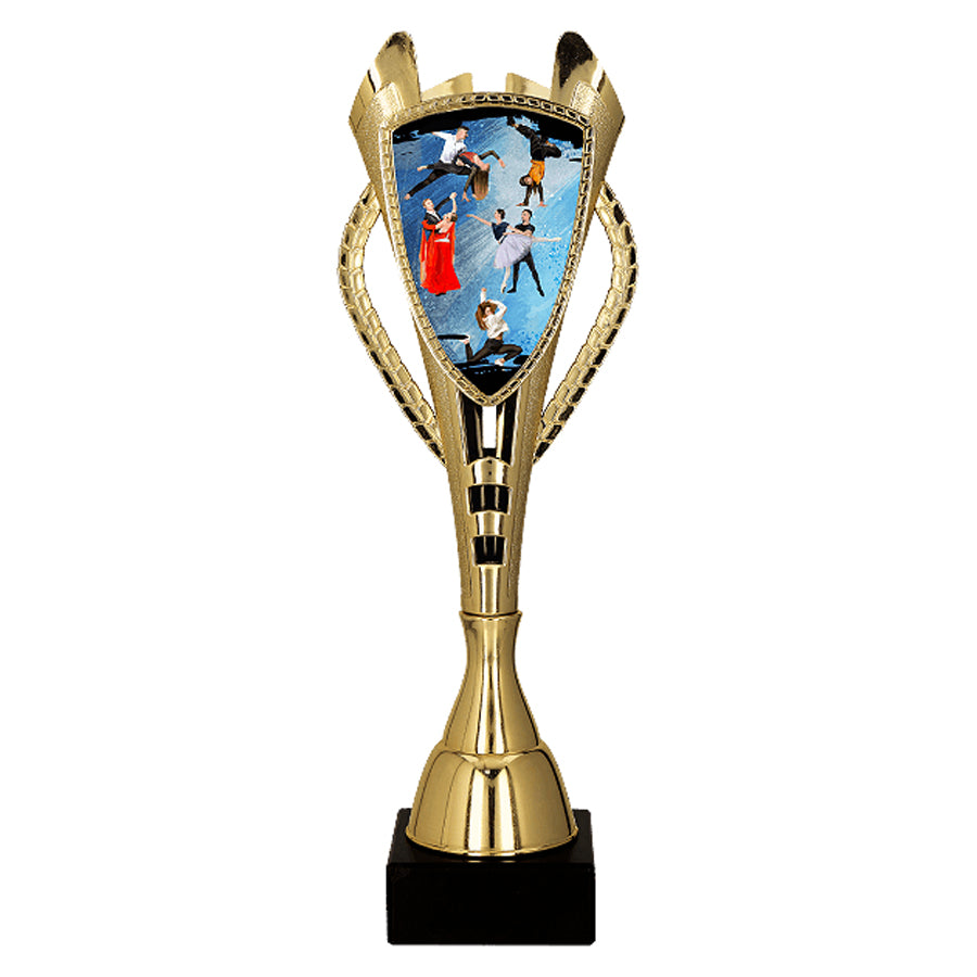 Cupa plastic aurie, dansuri, 7243/DAN