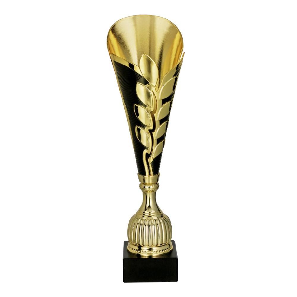 cupa aurie cu negru din plastic pentru premiere sportiva