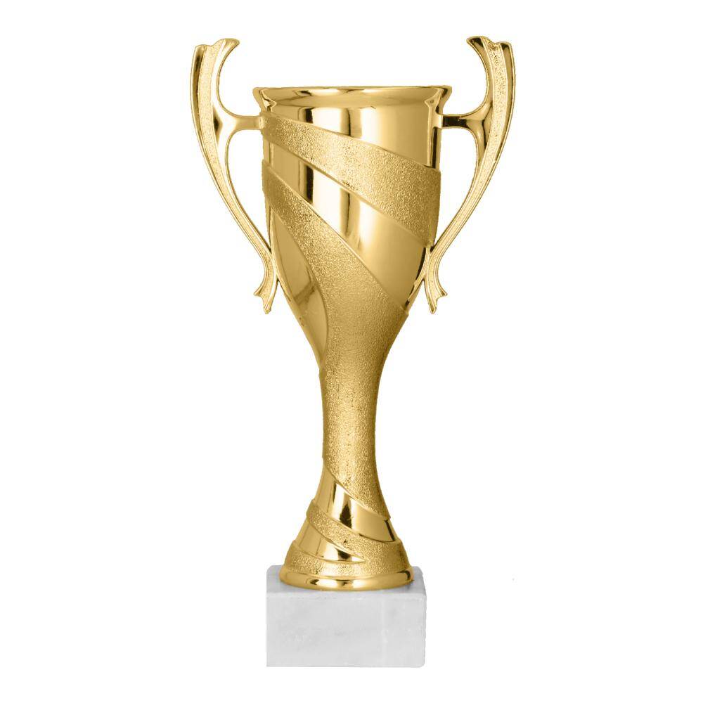 cupa aurie din plastic pentru premiere sportiva