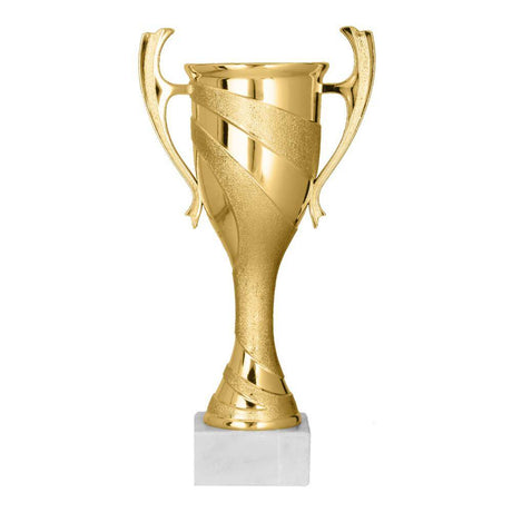 cupa aurie din plastic pentru premiere sportiva