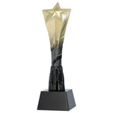 Trofeu de plastic, auriu cu negru, 26 cm, stea, A692