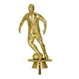 figurina fotbal aurie din plastic pentru trofeu sportiv