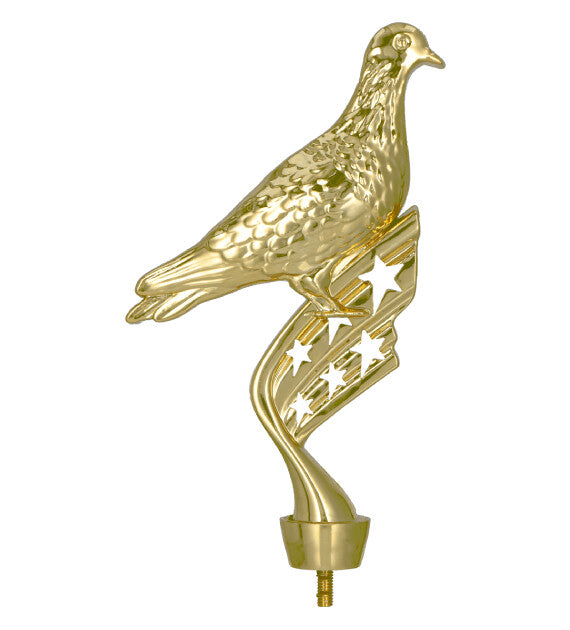 figurina din plastic reprezentand doi porumbei pentru trofee sportive