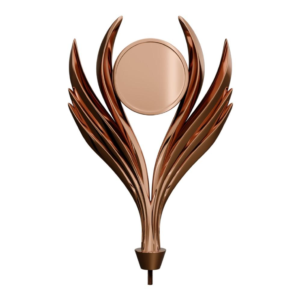 Figurina de plastic, aurie, 20 cm, cu loc pentru emblema de 5 cm, generala, B700