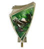 figurina fotbal aurie din plastic pe soclu 10 cm