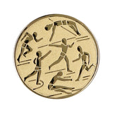Emblema de aluminiu 25 mm, atletism, D1-A29
