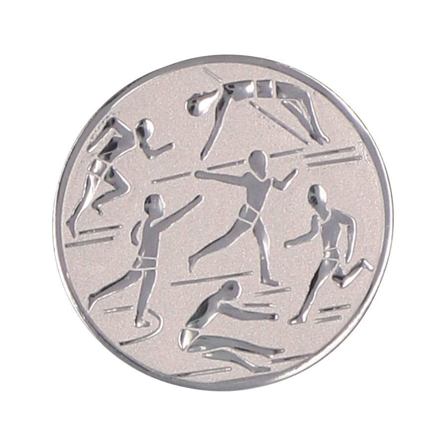Emblema de aluminiu 25 mm, atletism, D1-A29