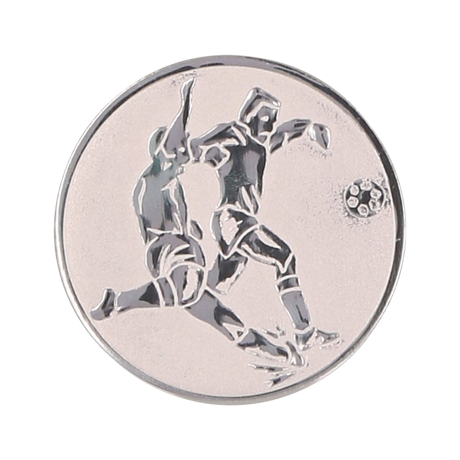Emblema de aluminiu 25 mm, fotbal, D1-A2