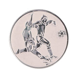 Emblema de aluminiu 25 mm, fotbal, D1-A2