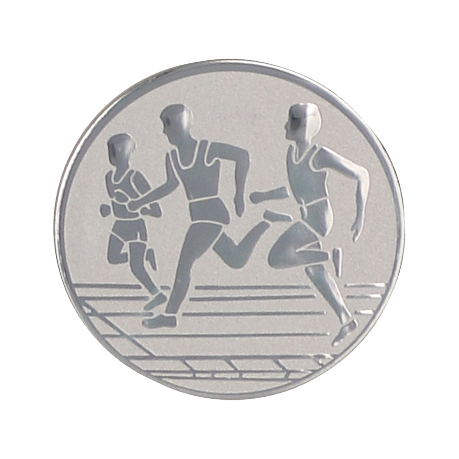 Emblema de aluminiu 25 mm, alergare, D1-A32