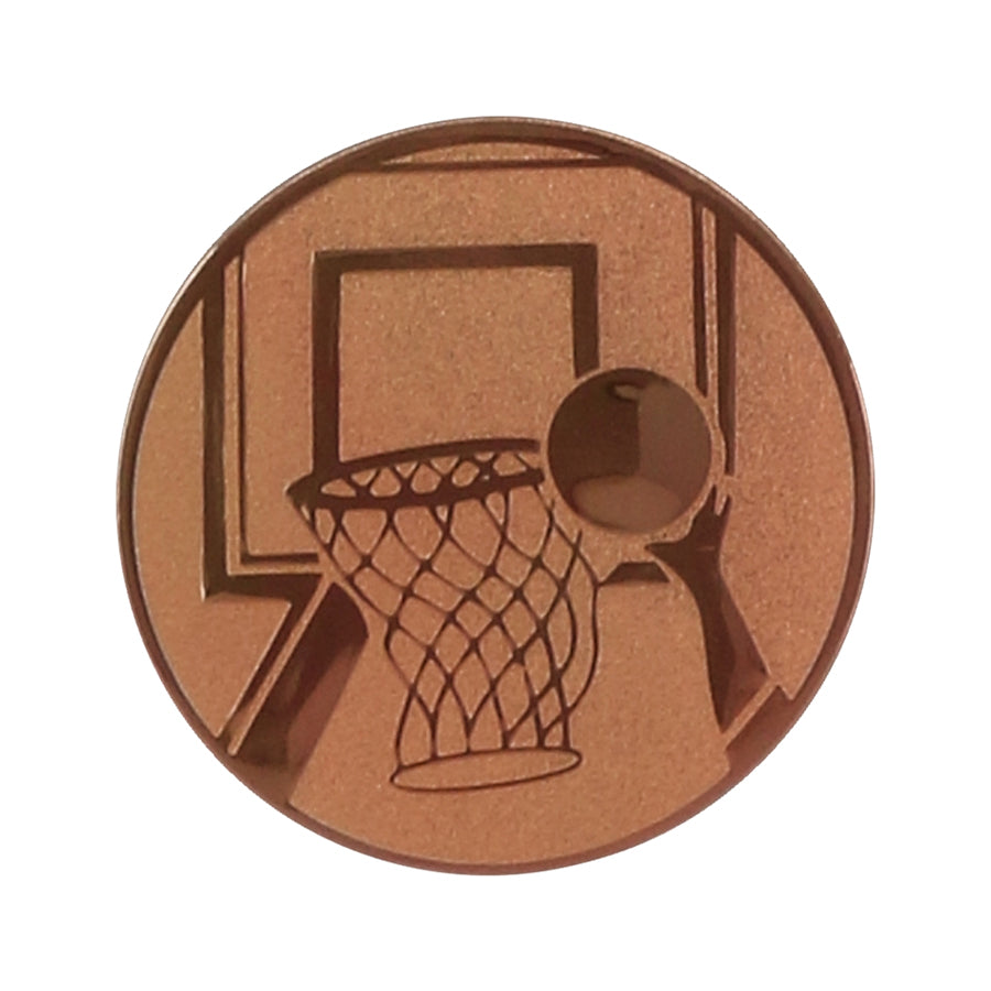 Emblema de aluminiu 25 mm, baschet, D1-A8