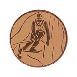 Emblema de aluminiu 25 mm, schi, D1-A93