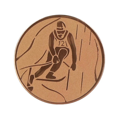 Emblema de aluminiu 25 mm, schi, D1-A93