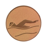 Emblema de aluminiu 25 mm, inot, D1-A9