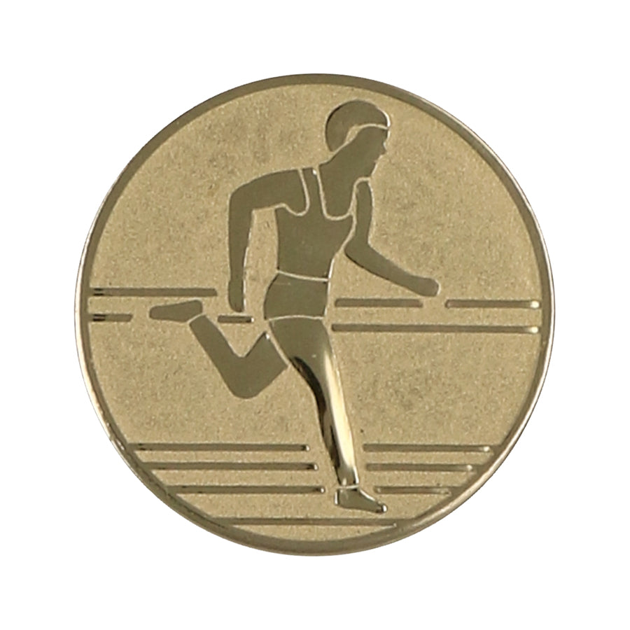 Emblema de aluminiu 50 mm, alergare, D2-A30