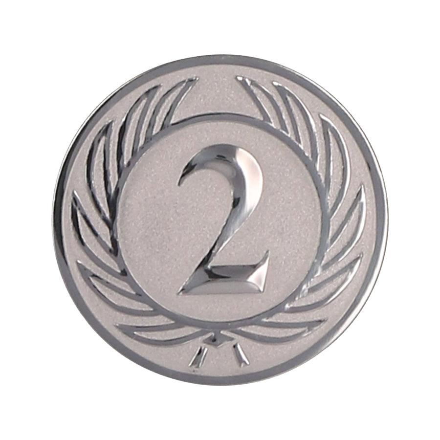 Emblema de aluminiu 50 mm, argint, D2-A37
