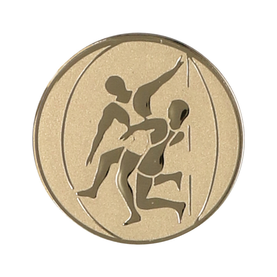 Emblema de aluminiu 50 mm, lupte, D2-A61