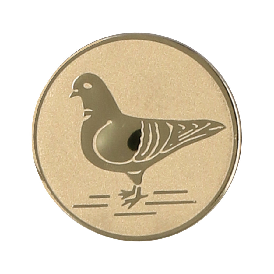 Emblema de aluminiu 50 mm, porumbel, D2-A64