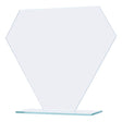 Trofeu din sticla cu inaltimea de 21 cm pe suport solid
