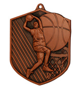 Medalie de metal, 7.9 cm, baschet, MD8048