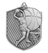 Medalie de metal, 7.9 cm, baschet, MD8048
