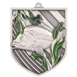 Medalie de metal, 8 cm, pescuit, MD8053